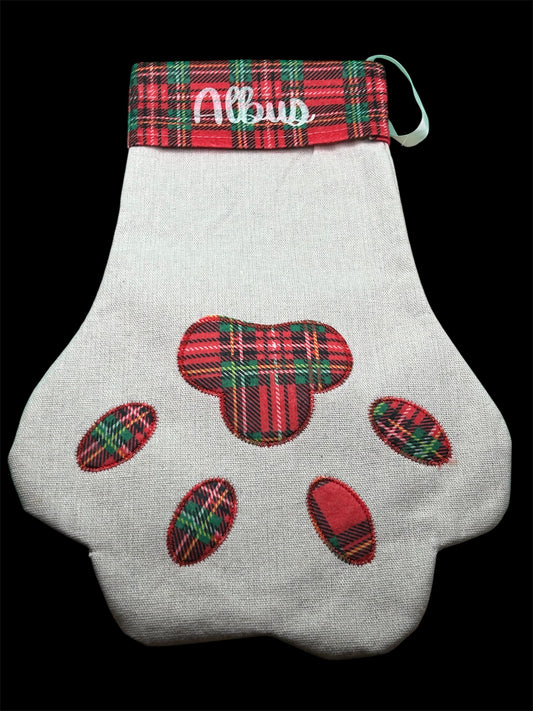 Santa Paws Personalised Stocking